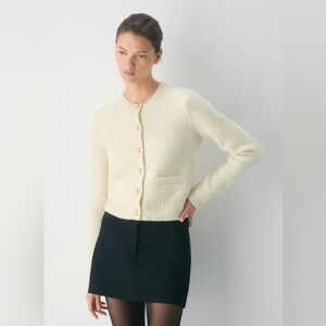 Aritzia Babaton Vernon Merino Wool Lady Jacket Blazer Cardigan – Light Birch